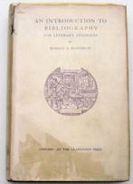 Introduction to Bibliography 1928 McKerrow Bibliografie, Enlèvement ou Envoi