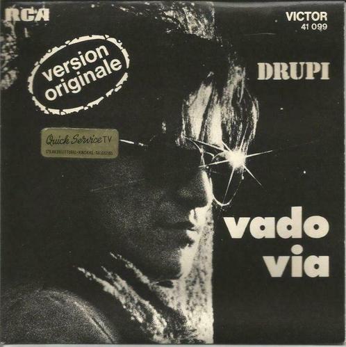45T Drupi - Vado Via - RCA Victor 41.099 - France 1973, CD & DVD, Vinyles | Pop, Comme neuf, 1960 à 1980, Autres formats, Enlèvement ou Envoi
