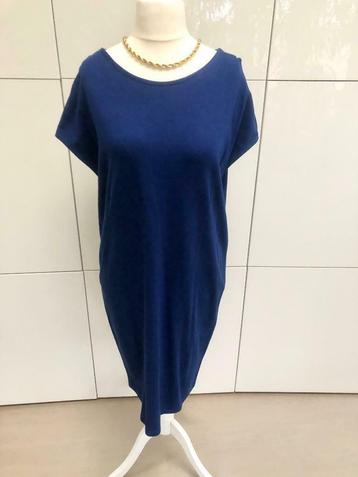 Robe bleue Nathalie Vleeschouwer - taille grande, Taille 38/40 (M), Comme neuf, Longueur genou, Bleu