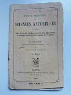 petit manuel de sciences naturelles 1908, Livres, Enlèvement ou Envoi