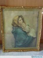antiek kader moeder en kind, Antiek en Kunst