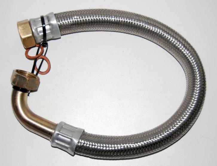 Flexibele gepantserde slang van 1" man./man. — Ø33mm, Doe-het-zelf en Bouw, Verwarming en Radiatoren, Gebruikt, Overige typen