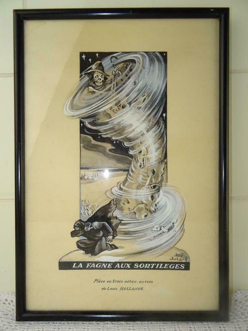 Affiche ancienne de théâtre La fagne aux sortilèges Affiche, Antiquités & Art, Art | Autres Art, Enlèvement ou Envoi