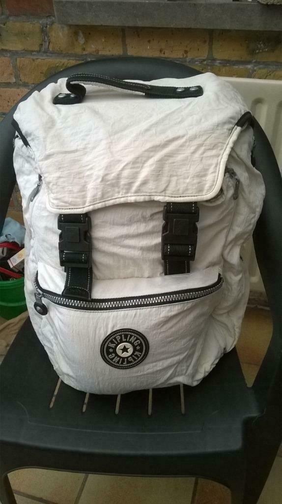 kipling rugzak groot model, Handtassen en Accessoires, Tassen | Schooltassen, Gebruikt, Rugtas, 30 tot 40 cm, 30 tot 40 cm, Wit