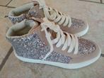 Glitter-sneakers Maat 35 NIEUW(met beige), Nieuw, Meisje, Sportschoenen