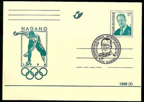 België 1998-Gele briefkaart Nagano, Postzegels en Munten, Postzegels | Europa | België, Postfris, Overig, Overig, Met stempel