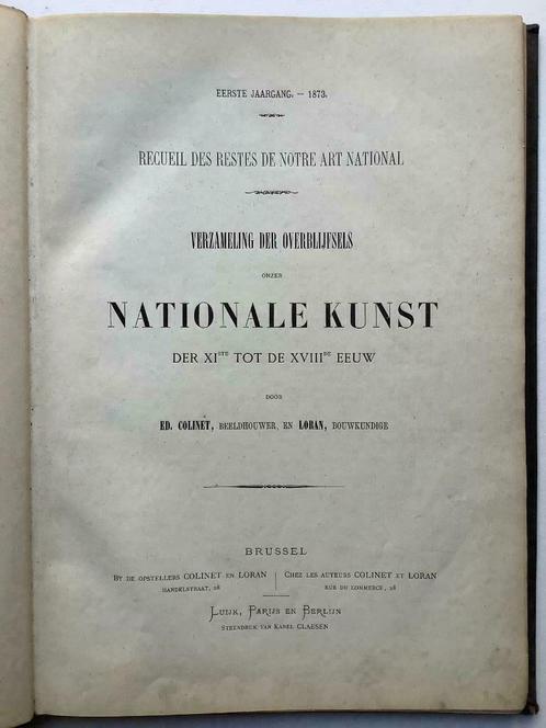 Verzameling der overblijfsels onzer nationale kunst (1873), Boeken, Kunst en Cultuur | Architectuur, Ophalen of Verzenden