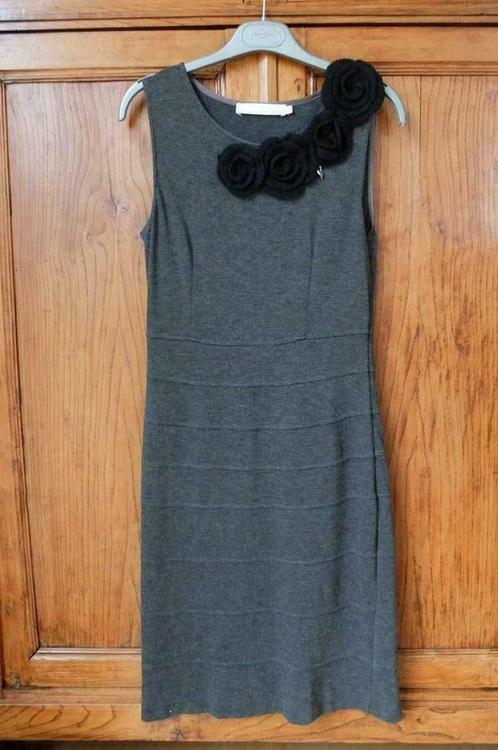 Damesjurk Intuitions maat 38, Kleding | Dames, Jurken, Gedragen, Maat 36 (S), Grijs, Boven de knie, Ophalen of Verzenden