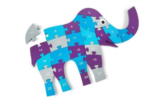olifant puzzel buitenspeel 40x 60cm hout, Kinderen en Baby's, Speelgoed | Kinderpuzzels, Nieuw, 4 tot 6 jaar, 10 tot 50 stukjes