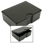 Broodtrommel lunchbox zwart 18 cm, Nieuw, Ophalen of Verzenden, Bus of Trommel