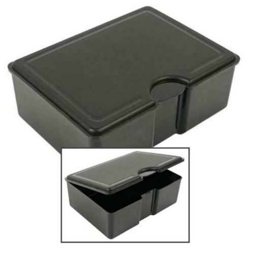 Broodtrommel lunchbox zwart 18 cm, Huis en Inrichting, Keuken | Tupperware, Nieuw, Bus of Trommel, Ophalen of Verzenden