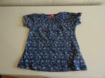 blauwe blouse met bloemetjes op Hema 92, Kinderen en Baby's, Kinderkleding | Maat 92, Gebruikt, Meisje, Ophalen of Verzenden, Shirt of Longsleeve