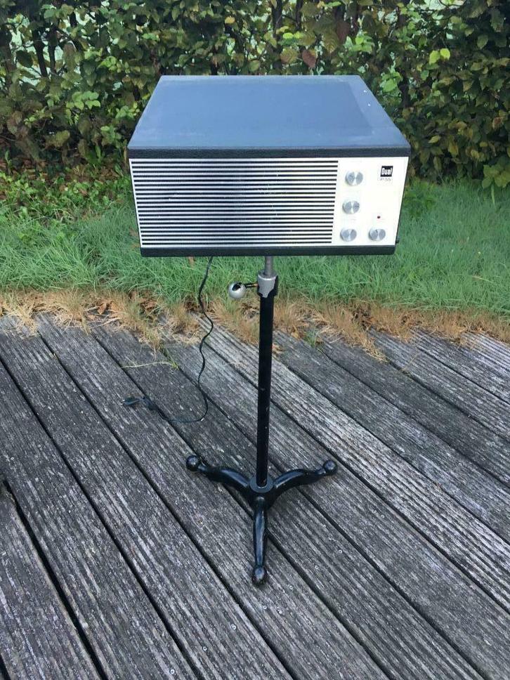 vintage mancave DUAL P55  pick-up op tripod, Antiquités & Art, Curiosités & Brocante, Enlèvement ou Envoi