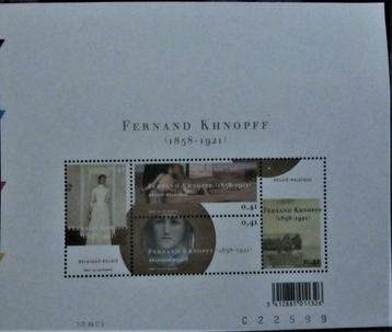 POSTZEGELS BELGIË- FERNAND KHNOPFF **  BL. 107, Enlèvement ou Envoi, Non oblitéré, Autres thèmes