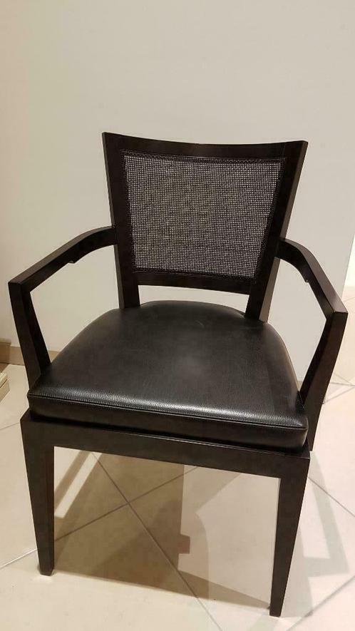Promemoria design stoel met armleuning, Maison & Meubles, Chaises, Comme neuf, Une, Bois, Cuir, Osier ou Rotin, Enlèvement