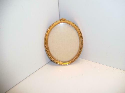 Cadre photo ovale doré (DS170-005), Maison & Meubles, Accessoires pour la Maison | Cadres, Utilisé, Moins de 50 cm, Moins de 50 cm