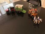 Playmobil paardenkoets + jeep, Kinderen en Baby's, Speelgoed | Playmobil, Zo goed als nieuw, Complete set