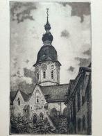 ets Juliaan Severin (1888-1975) Onze-Lieve-Vrouwekerk Temse, Antiek en Kunst, Kunst | Etsen en Gravures, Ophalen of Verzenden