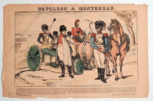 [Epinal Pellerin] Napoleon a Montereau - slag bij Montereau, Antiek en Kunst, Kunst | Litho's en Zeefdrukken, Ophalen of Verzenden