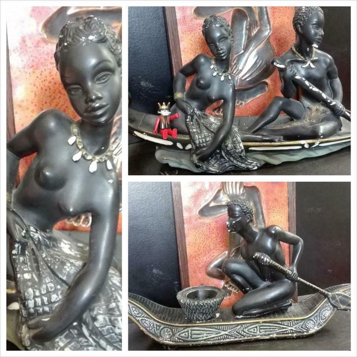 97) China virus/Tietijnik verhaal (kano), Antiek en Kunst, Kunst | Beelden en Houtsnijwerken, Ophalen of Verzenden