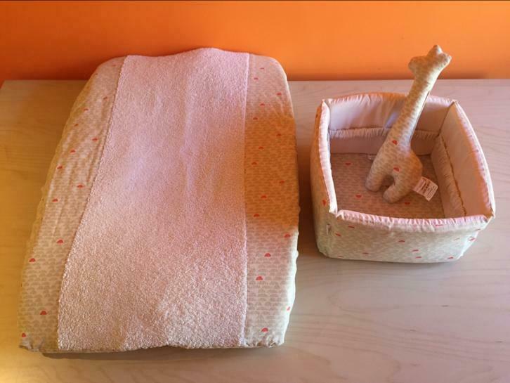Verzorgingskussen met hoes, mandje en rammelaar Trixie Baby, Kinderen en Baby's, Badjes en Verzorging, Gebruikt, Ophalen of Verzenden