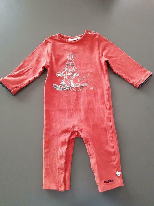 Noukie's paco pyjama/kruippakje rood maat 74, Kinderen en Baby's, Babykleding | Maat 74, Gebruikt, Jongetje, Nacht- of Onderkleding