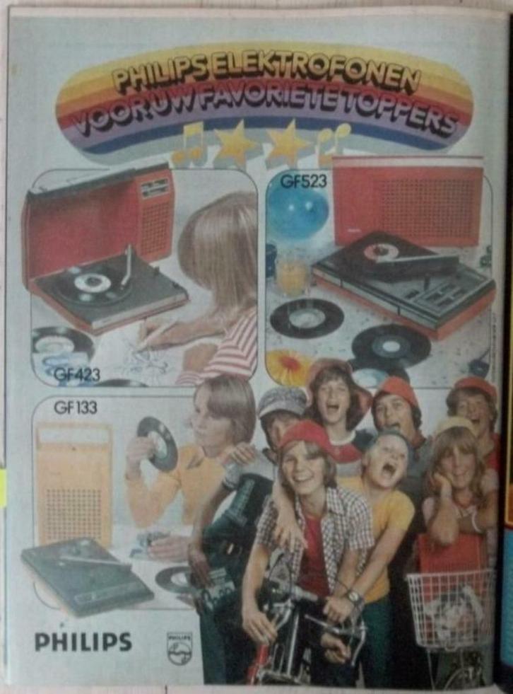 advertentie voor Philips platenspelers, Verzamelen, Overige Verzamelen, Ophalen of Verzenden