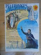 Originele affiche pelerinages 1954, Verzamelen, Posters, Ophalen of Verzenden