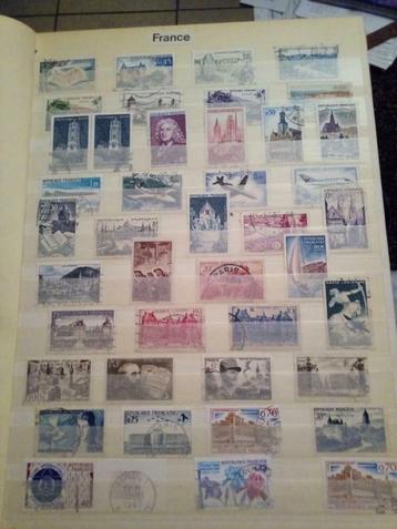 Carnet timbres, 13 pages, Fr, D, US, Tch, Pol
