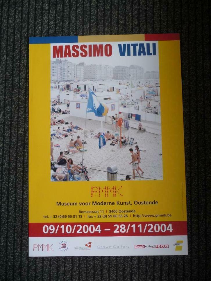 MASSIMO VITALI - MOOIE AFFICHE - PMMK OOSTENDE, Antiek en Kunst, Kunst | Litho's en Zeefdrukken, Ophalen of Verzenden