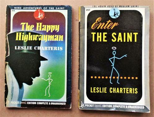Enter the saint & Happy Highwayman - Leslie Charteris - 1945, Livres, Policiers, Utilisé, Enlèvement ou Envoi