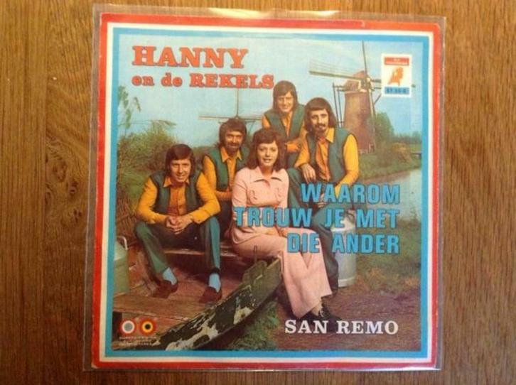 single hanny en de rekels, CD & DVD, Vinyles Singles, Single, En néerlandais, 7 pouces, Enlèvement ou Envoi