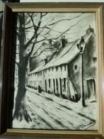 houtskooltekeningen G Mortier, Antiek en Kunst, Kunst | Tekeningen en Fotografie, Ophalen of Verzenden