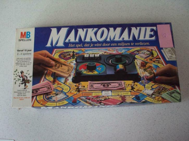 Vintage "Mankomanie" Van MB., Hobby & Loisirs créatifs, Jeux de société | Jeux de plateau, Utilisé, Enlèvement ou Envoi