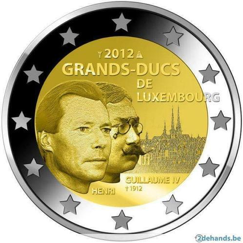 2 euro Luxemburg 2012 'Willem IV', Postzegels en Munten, Munten | Europa | Euromunten, 2 euro, Luxemburg, Verzenden