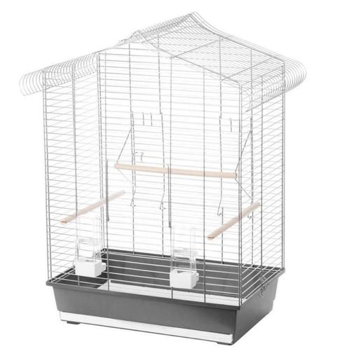 Birdcage Vega Argent-Gris, Animaux & Accessoires, Oiseaux | Cages & Volières, Neuf, Cage à oiseaux, Synthétique, Enlèvement