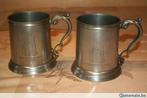 2 pots tasses étain Logo Westinster Abbey, Antiquités & Art