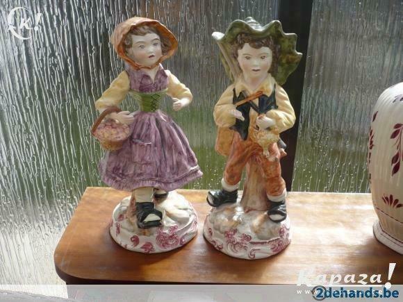 Koppeltje van V. Bassano, Antiek en Kunst, Kunst | Beelden en Houtsnijwerken, Ophalen