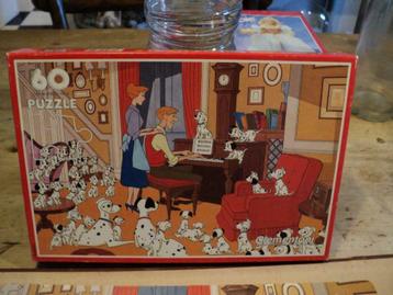 puzzel 60 stukken  :  101 DALMATIERS, Ophalen of Verzenden