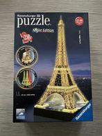 Tour Eiffel - Ravensburger Édition Nuit 3D, Comme neuf, Enlèvement ou Envoi, Moins de 500 pièces, Rubik's Cube ou Puzzle 3D