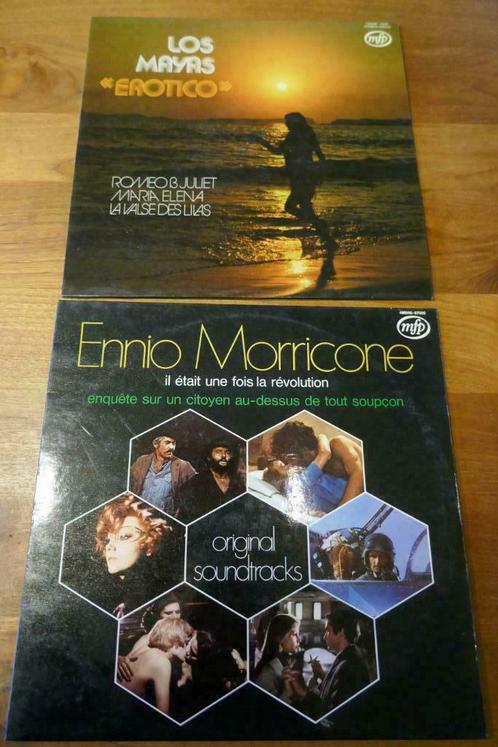 LP's 33 t - Ennio Morricone 2 stuks (filmmuziek), CD & DVD, Vinyles | Musiques de film & Bandes son, 12 pouces, Enlèvement
