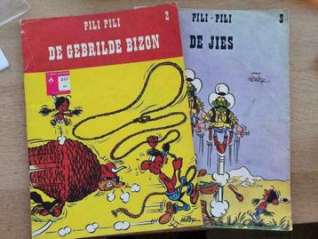 2 strips uit de reeks "Pili Pili" - Hurey nrs 2 & 3, Plusieurs BD, Enlèvement ou Envoi, Utilisé, Hurey