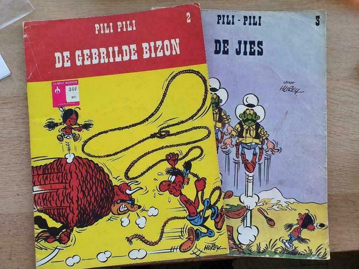 2 strips uit de reeks "Pili Pili" - Hurey nrs 2 & 3, Boeken, Stripverhalen, Gelezen, Meerdere stripboeken, Ophalen of Verzenden