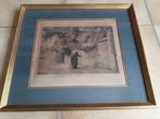 Zeer oude ets van Henry Bodart, Antiek en Kunst, Kunst | Etsen en Gravures, Ophalen