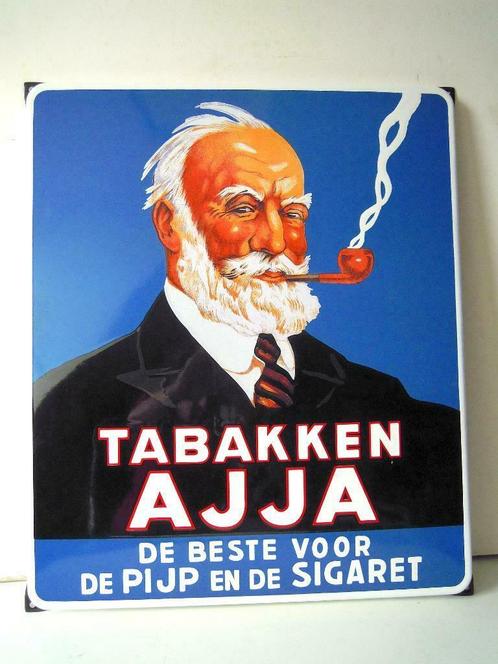 Emaille reclamebord van AJJA - Gelimiteerde editie, Verzamelen, Retro, Huis en Inrichting, Ophalen of Verzenden