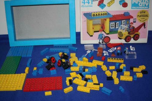 zeer oude Plastic City garage (Italocremona), Kinderen en Baby's, Speelgoed | Bouwstenen, Gebruikt, Overige merken, Ophalen of Verzenden