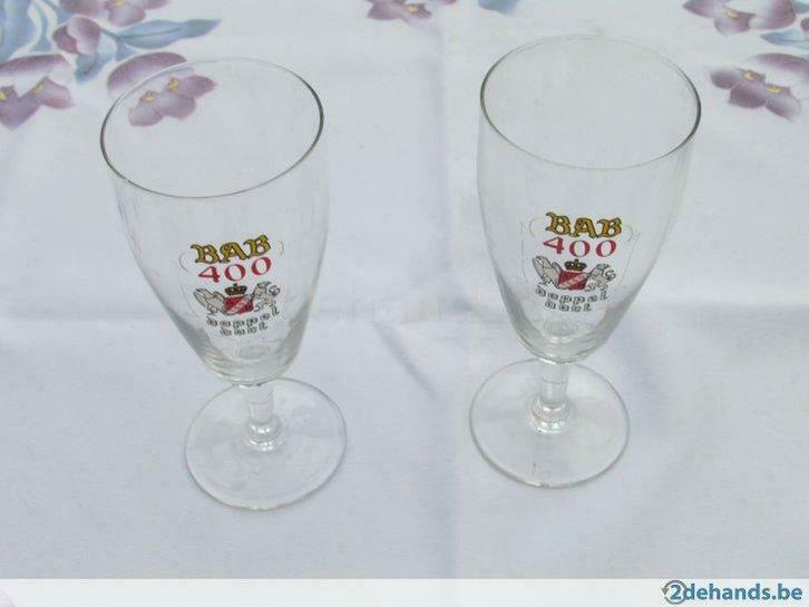 Drinkglazen  BAB 400 doppel dort, Verzamelen, Biermerken, Gebruikt, Ophalen of Verzenden