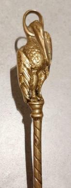 Bronzen Kolen schop,met ooievaar, Antiek en Kunst, Ophalen of Verzenden