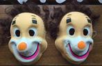 2 maskers van clowns, Enfants & Bébés, Costumes de carnaval & Déguisements, Utilisé, Enlèvement ou Envoi