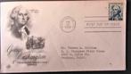 FDC - PRESIDENTEN USA- PRESIDENT GEORGE WASHINGTON, Ophalen of Verzenden, Gestempeld, Overige thema's